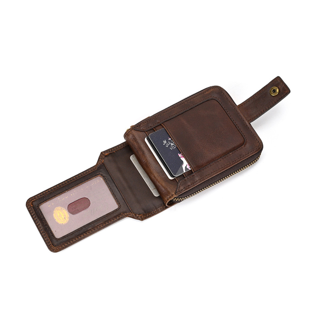 Portefeuille en Cuir de Vache Pleine Fleur - Valerno | Armano™